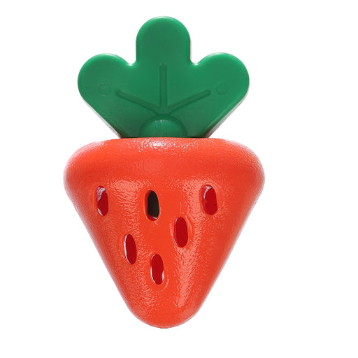 Maks Patch Rubber Dog Treat Dispenser Strawberry Toy