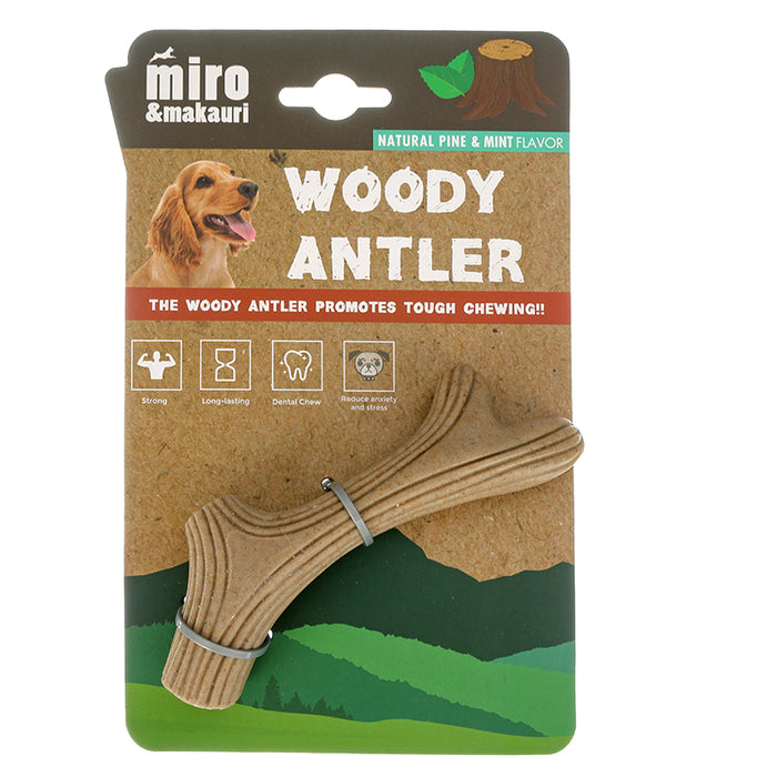woody antler Miro & Makauri tough toy for dogs