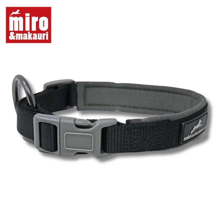 Nylon Dog Collar / w adjustable clasp & neoprene padding