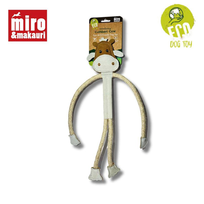 Cuthbert cow eco dog toy
