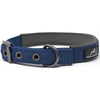 Miro & Makauri Padded Nylon Collar with Buckle Navy Blue