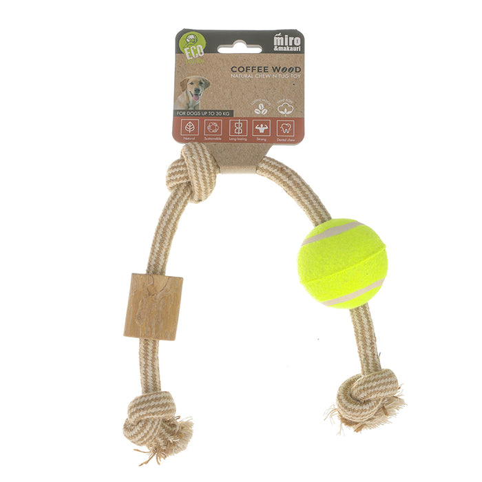 Coffee Wood Dog Chew -  Chew N Tug Toy