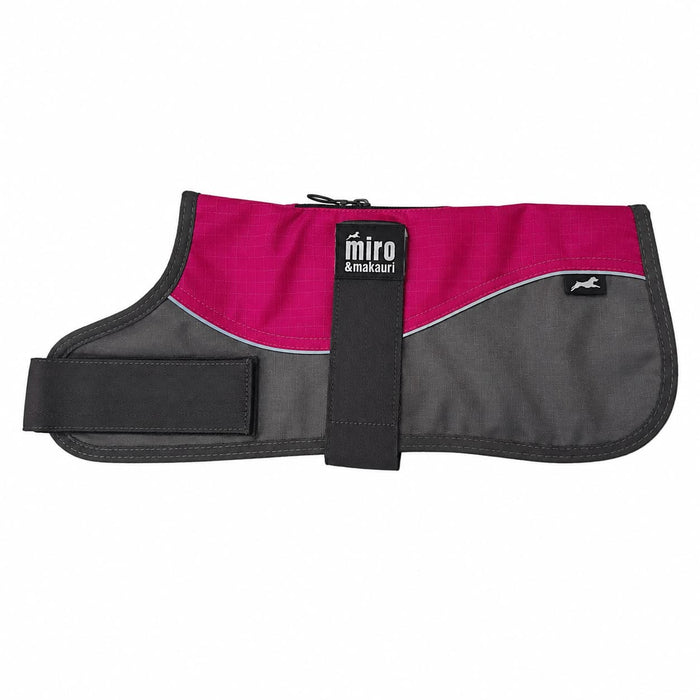 Miro & Makauri Winter Dog Coat "Rasberry & Grey"