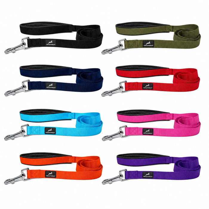 Nylon Dog Leads with Padded Handle - the 'Miro & Makauri' Belay Leads