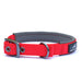 Miro & Makauri Padded Nylon Collar with Buckle Red