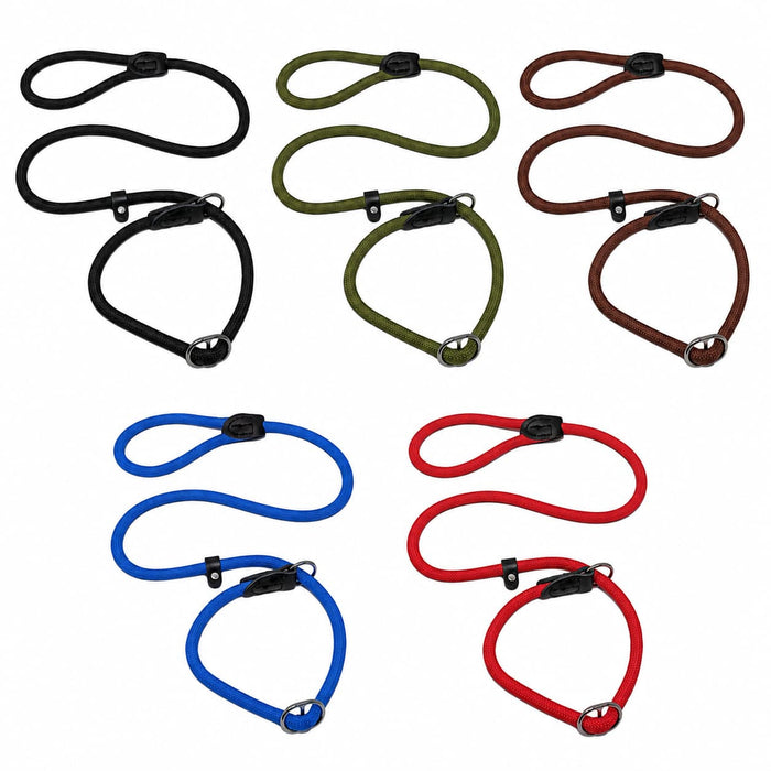 Dog Slip Lead with Figure 8 Training Aid - Miro & Makauri  "REGULAR GRIP"