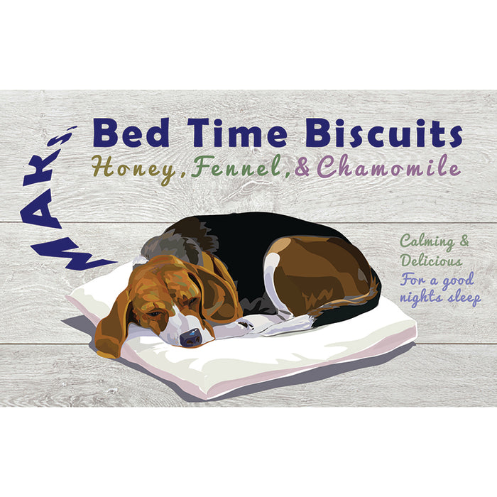 " NEW"  Vegan Dog Treats - "Time for Bed", Biscuits.