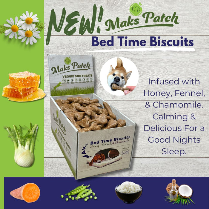 " NEW"  Vegan Dog Treats - "Time for Bed", Biscuits.