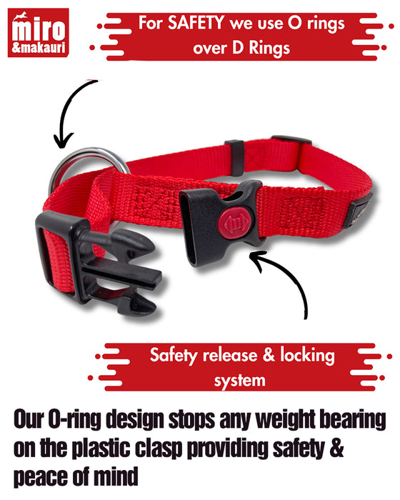 Miro & Makauri Nylon Safety Dog Collars - The Belay Range