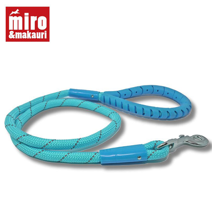 Miro & Makauri RUBBER HANDLED GRIP Rope Dog Leads with Trigger Hook