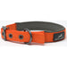 Miro & Makauri Padded Nylon Collar with Buckle Orange