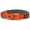 Miro & Makauri Padded Nylon Collar with Buckle Orange