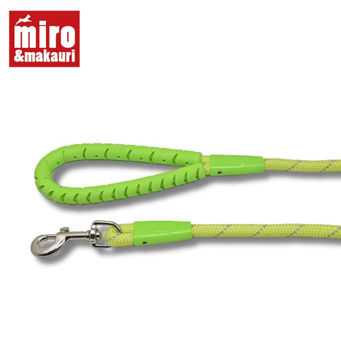 Miro & Makauri RUBBER HANDLED GRIP Rope Dog Leads with Trigger Hook