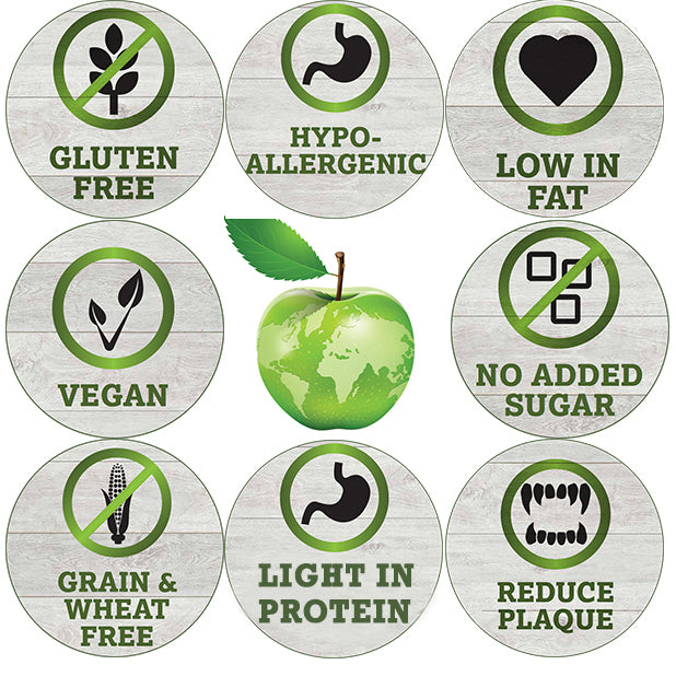 vegan dog treats - makspatch health benefits ICONS