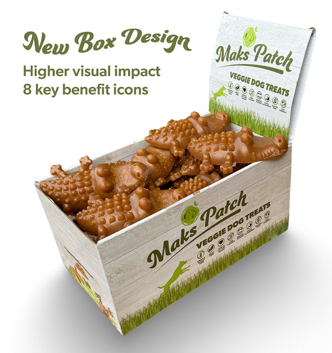 Vegan Dog Treats - Maks Patch Peanut Butter Crocodiles