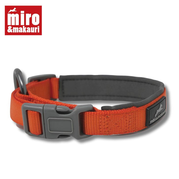 Nylon Dog Collar / w adjustable clasp & neoprene padding