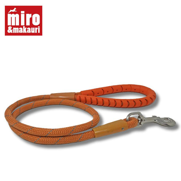 Miro & Makauri RUBBER HANDLED GRIP Rope Dog Leads with Trigger Hook