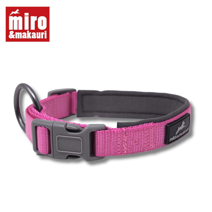 Nylon Dog Collar / w adjustable clasp & neoprene padding