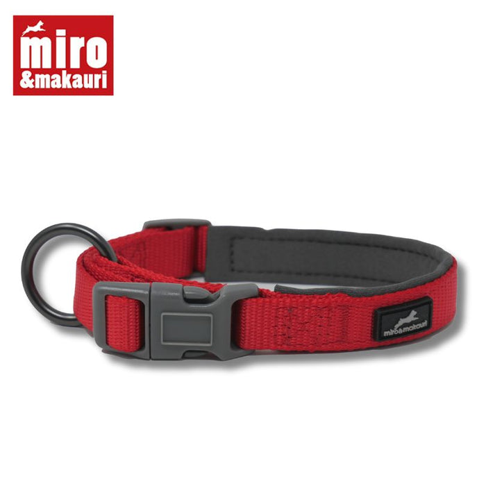 Nylon Dog Collar / w adjustable clasp & neoprene padding