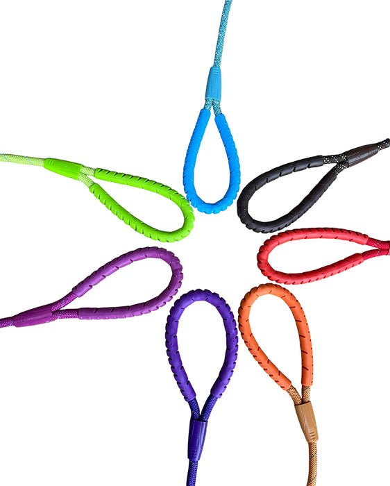 Miro & Makauri RUBBER HANDLED GRIP Rope Dog Leads with Trigger Hook