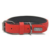 Milford Leather Dog Collar in Red