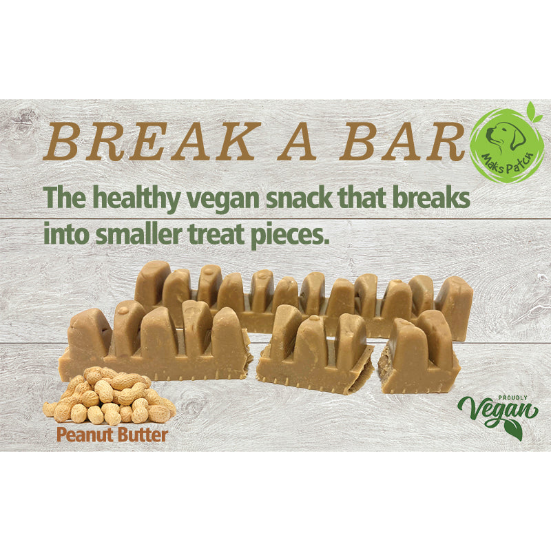 Peanut butter Break a Bar Vegan Dog Chew