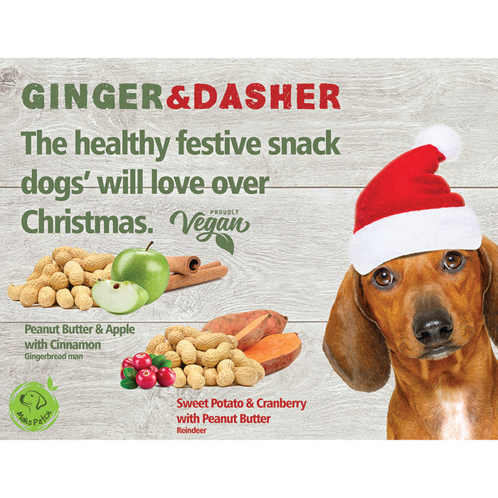Vegetarian Dog Treats - Xmas Festive Dog Snacks 