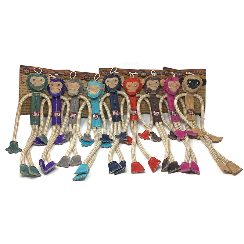 Milo the Monkey - Natural Eco-Friendly Dog Toy (Now in Stock) - Miro&Makauri
