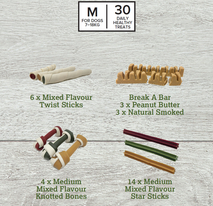 types of treats in medium variety box