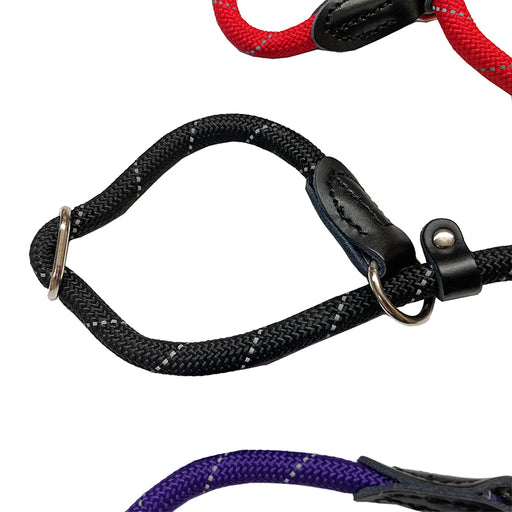 Miro & Makauri "REGULAR GRIP" Reflective Thread, Slip Dog Lead with Figure 8 Training Aid