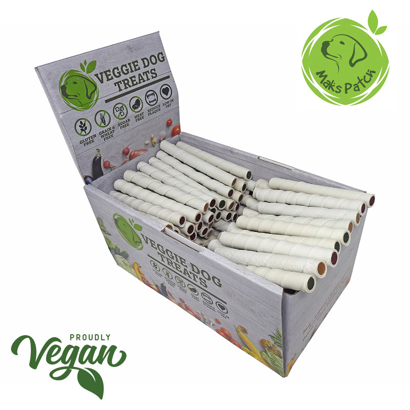 Vegan  Flavour Filled Twist Sticks Dog Treats