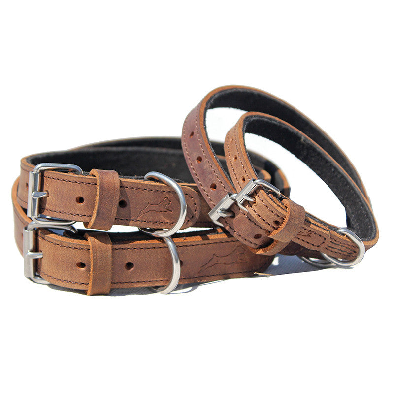 Ultra Soft, Suede Lined Collars - Brown - Miro&Makauri