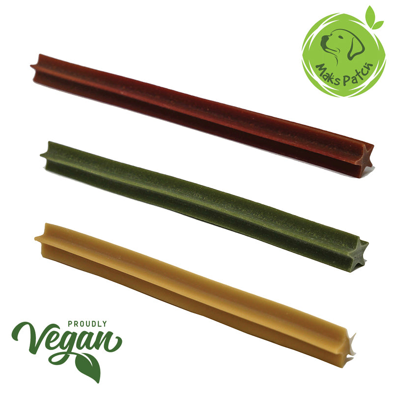 Vegan Fruit & Veg Star Sticks with added Coconut Oil. 2 sizes.
