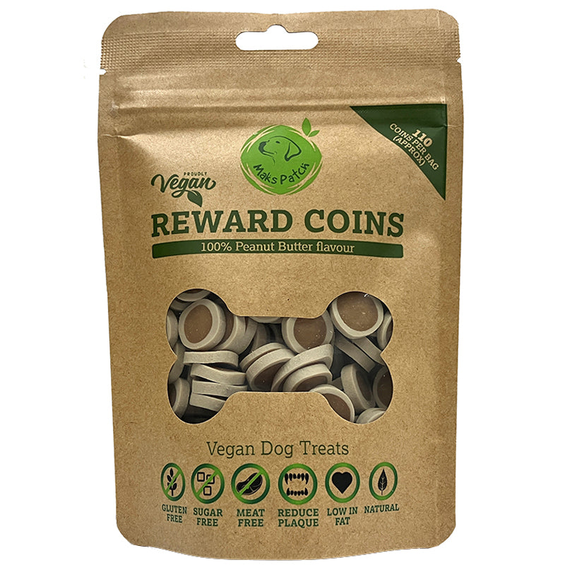 Maks Patch Peanut Butter Reward Coins Dog Treats -100g