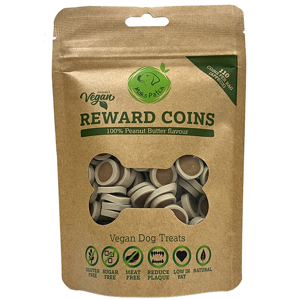 packet of MaksPatch Reward Coins - vegan dog treats