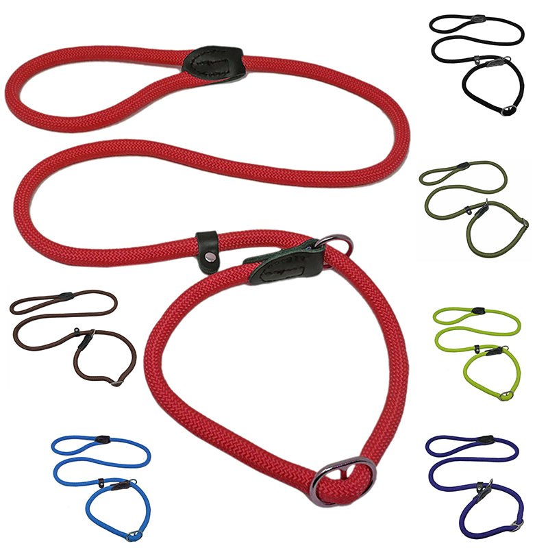 Miro & Makauri REGULAR GRIP - Slip Dog Lead with Figure 8 Training Aid.